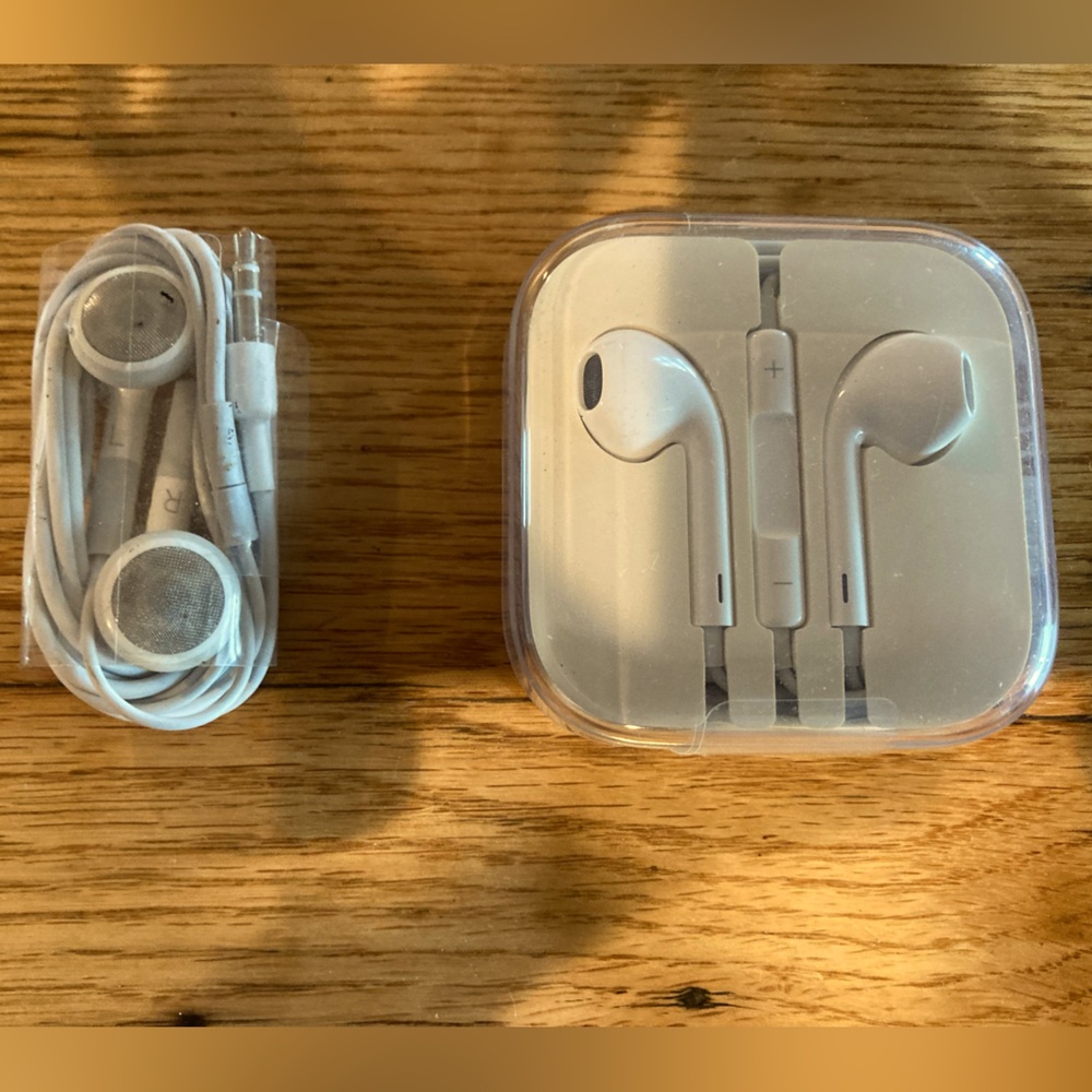 Apple wired earbuds.